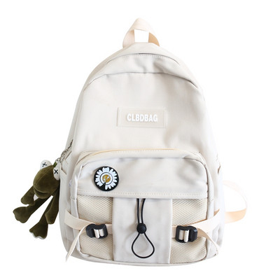 Sieviešu sporta mugursoma ar margrietiņu un priekšējo kabatu