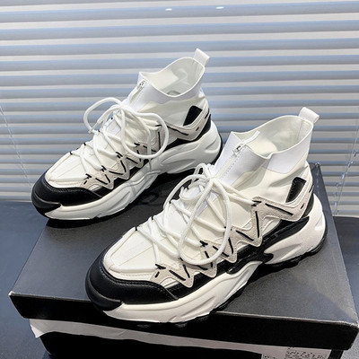 Modernas sieviešu kedas ar augstu augšdaļu ar mežģīnēm trīs krāsās