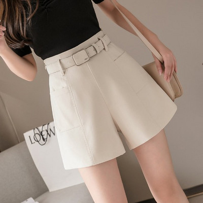 Stilīgas sieviešu bikses ar augstu vidukli un jostu