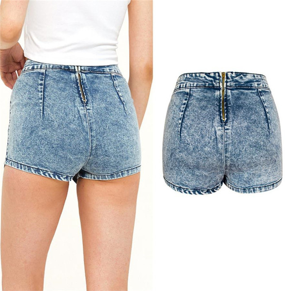 Džinsa asimetriskas svārku bikses zilā krāsā