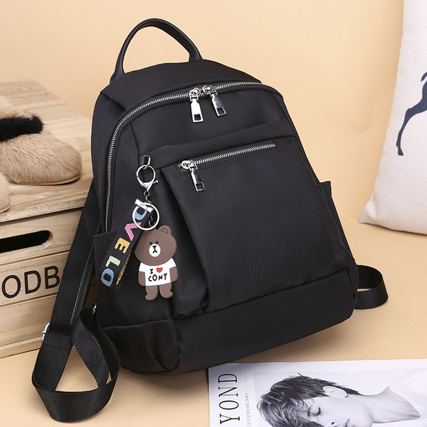 Jauna modeļa sieviešu mugursoma ar rāvējslēdzēju