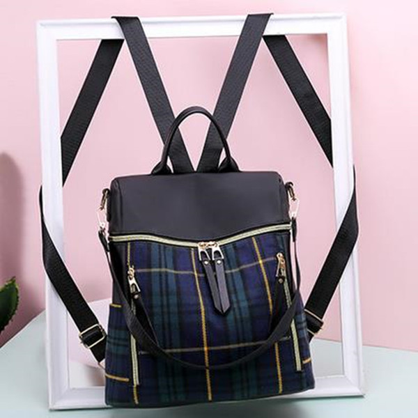 Naiste ruuduline õlasanguga seljakott