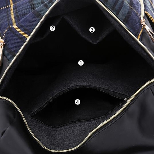 Naiste ruuduline õlasanguga seljakott