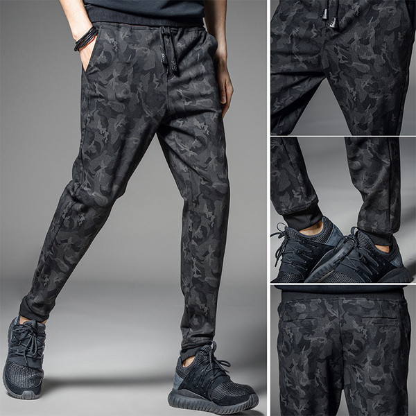 Ležerne muške hlače na vezanje