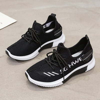 Modernas sieviešu tekstila kedas ar mežģīnēm un plakanu zoli vairākās krāsās