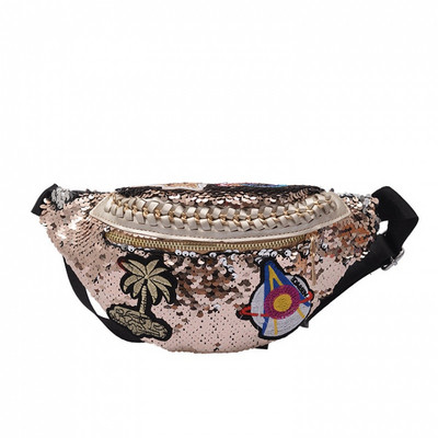 Jauna modeļa sieviešu soma viduklim un pleciem ar fliteriem