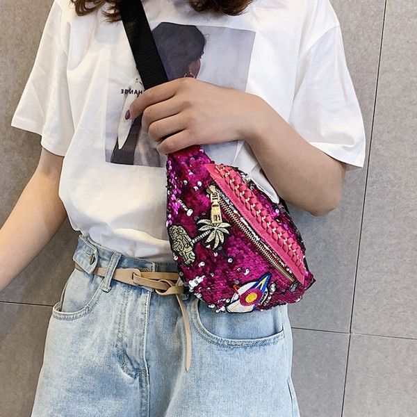 Jauna modeļa sieviešu soma viduklim un pleciem ar fliteriem