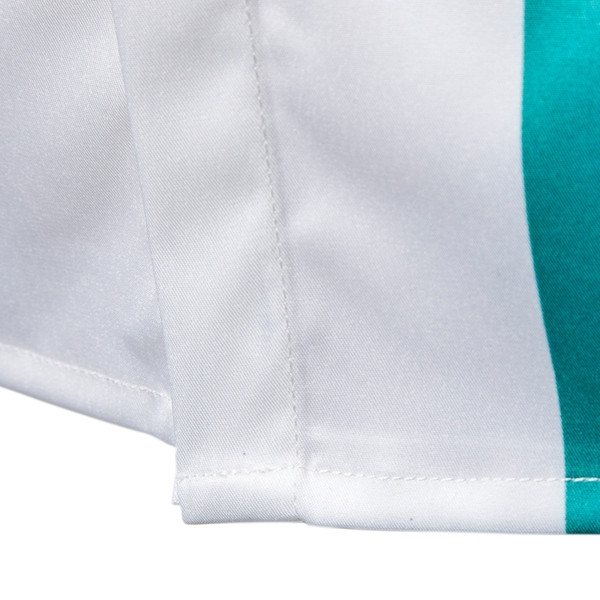 Moderns vīriešu krekls ar klasisku apkakli un garām piedurknēm baltā krāsā