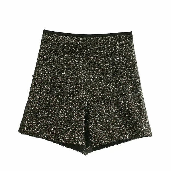 Jauns sieviešu šortu modelis ar spīdīgu efektu