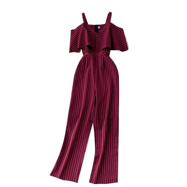 Női hosszú overall vékony pántokkal, több színben