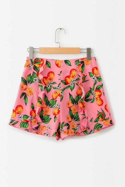 Krāsaini sieviešu šorti ar augstu vidukli