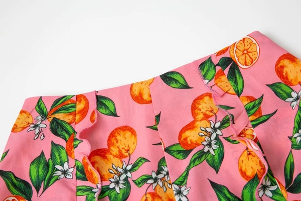 Krāsaini sieviešu šorti ar augstu vidukli