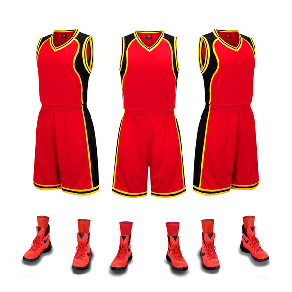 Vīriešu basketbola komanda no ātri žūstoša auduma