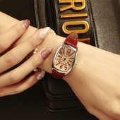 Retro bőr női karóra