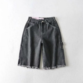 Jauns sieviešu džinsa šortu modelis ar saplēstiem elementiem