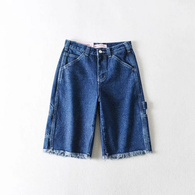 Jauns sieviešu džinsa šortu modelis ar saplēstiem elementiem