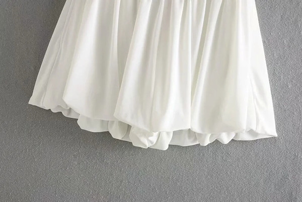 Alkalmi női rövidnadrág fehér - széles modellben