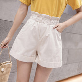 Sieviešu šorti ar augstu vidukli un gumiju