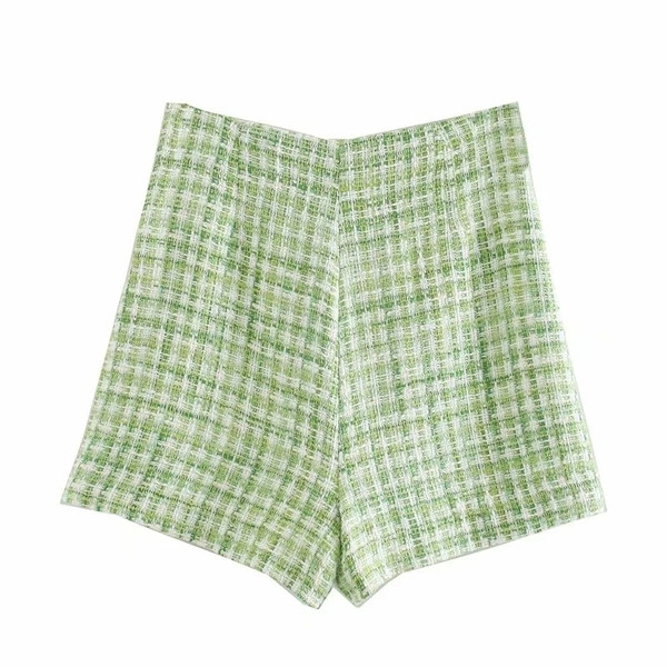 Magas derekú kockás női nadrág új modellje