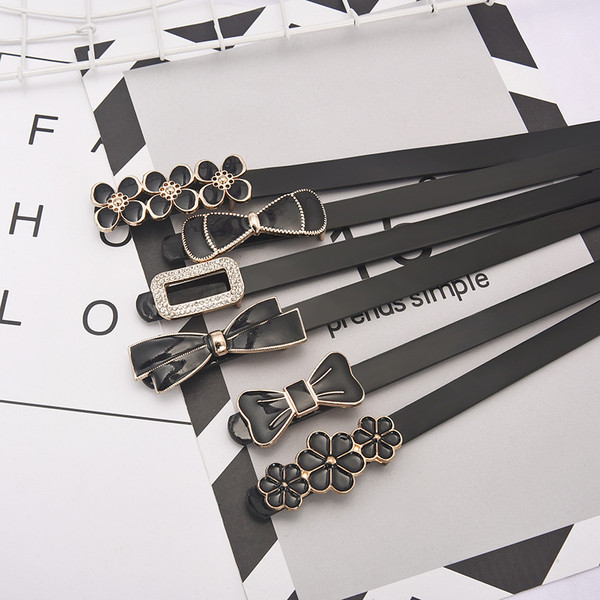 Női öv öko bőrből és fém díszítéssel - többféle modell