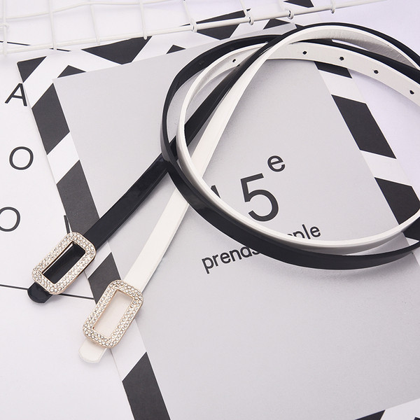 Női öv öko bőrből és fém díszítéssel - többféle modell