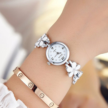 Stilīgs sieviešu metāla pulkstenis