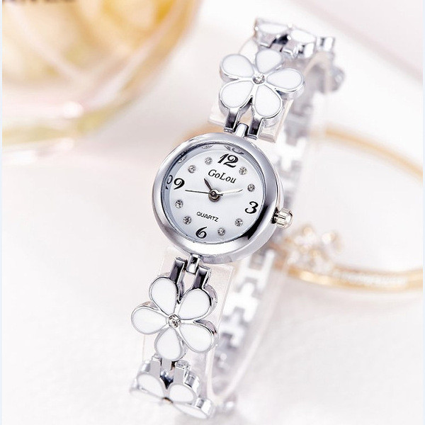 Stilīgs sieviešu metāla pulkstenis