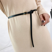 Plāna sieviešu ādas josta viduklim