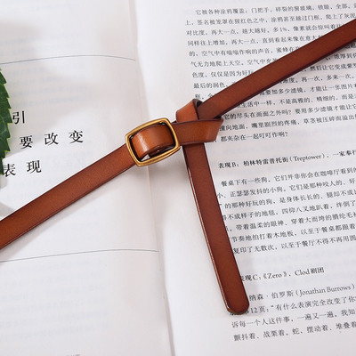 Plāna sieviešu ādas josta viduklim