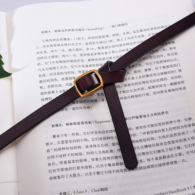 Plāna sieviešu ādas josta viduklim