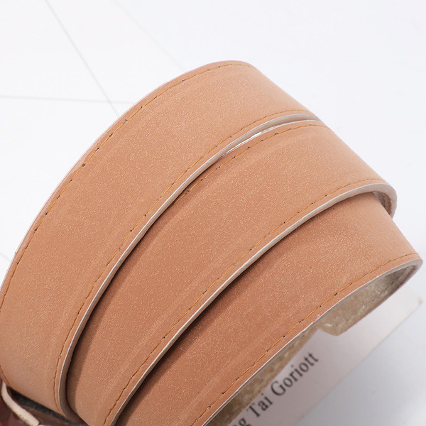 Sieviešu zamšādas josta ar metāla sprādzi