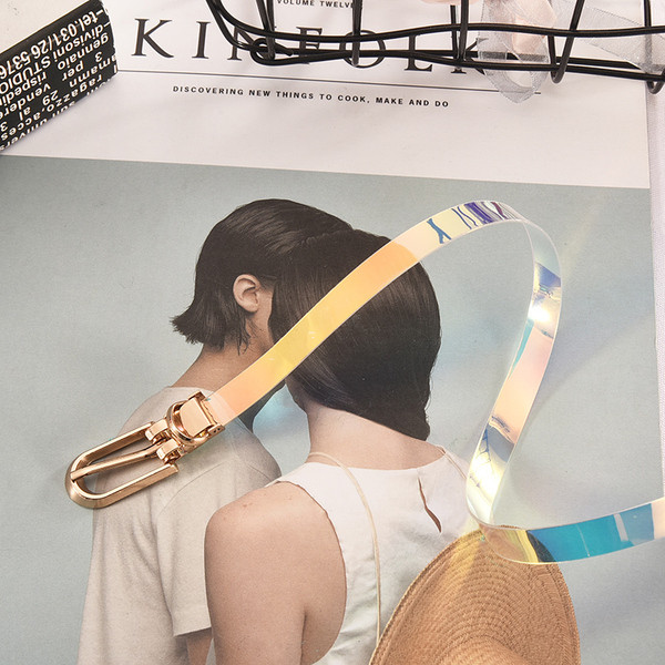 Sieviešu josta ar metāla elementu - divi modeļi