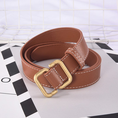 Női öko bőr öv fém elemmel