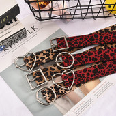 Női öv leopárd mintával és fém elemmel - többféle modell