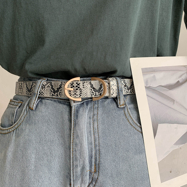 Sieviešu jostas vienkāršs modelis vai ar čūskas rakstu