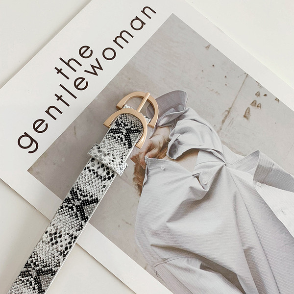 Sieviešu jostas vienkāršs modelis vai ar čūskas rakstu