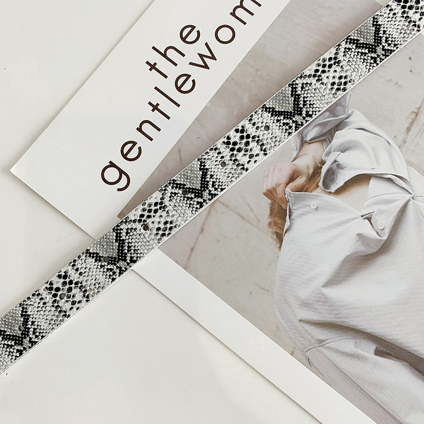 Sieviešu jostas vienkāršs modelis vai ar čūskas rakstu