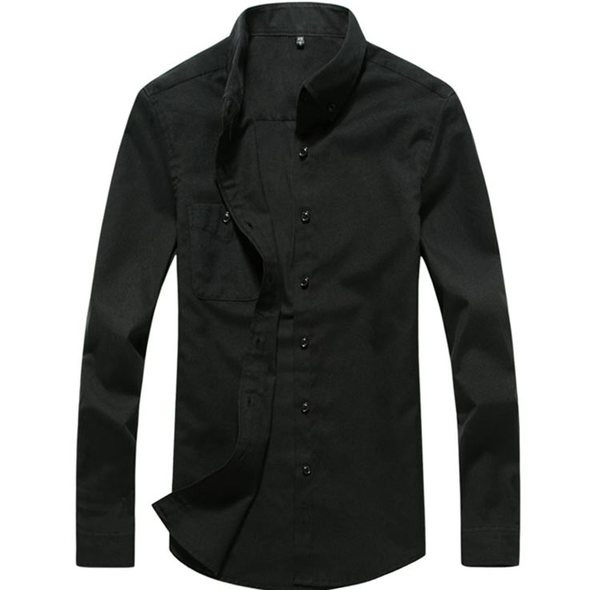 Vīriešu krekla ar garām piedurknēm klasisks modelis