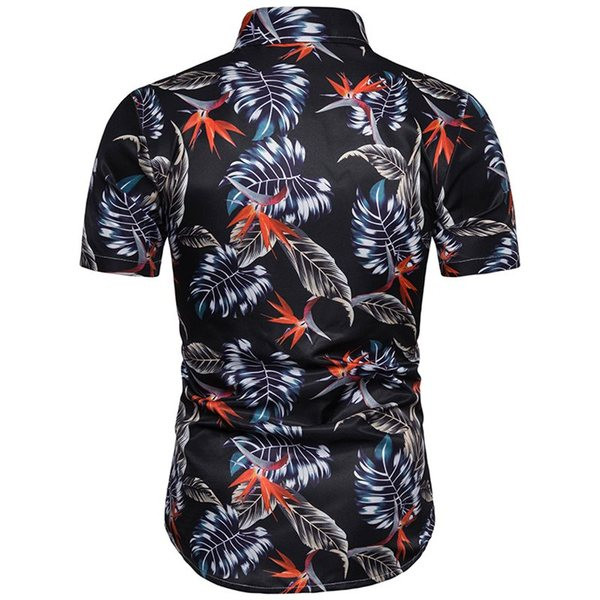 Ikdienas krekls ar īsām piedurknēm un krāsainu rakstu