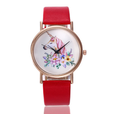 Női karóra egyszarvú képpel