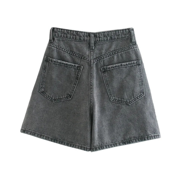 Sieviešu džinsa šorti - plats modelis