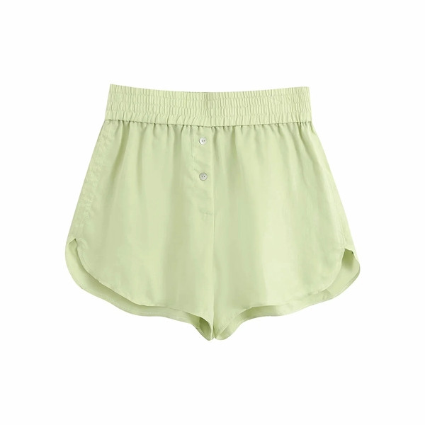 Rohelist värvi vabaaja naiste lühikesed püksid