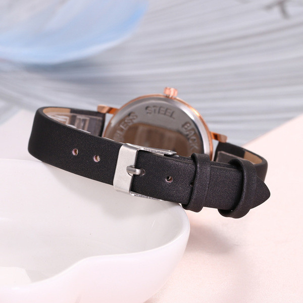 Sieviešu kvarca pulkstenis ar siksniņu ar spīdīgām daļiņām