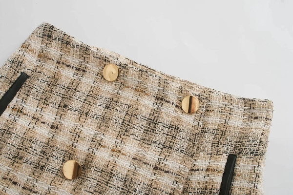 Moodsad naiste ruuduline seelik-püksid koos ülekandega