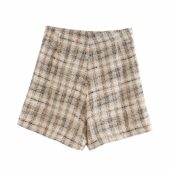 Moodsad naiste ruuduline seelik-püksid koos ülekandega