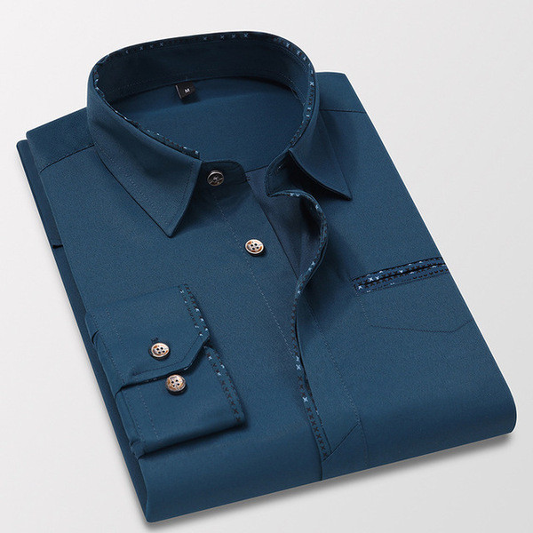 Vīriešu krekla klasiskais modelis - liela izmēra