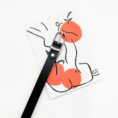 Parasta modeļa sieviešu ādas josta ar metāla elementu