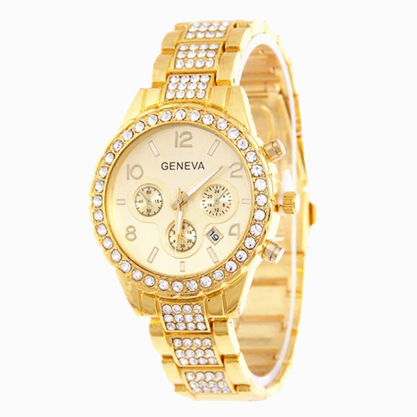 Dabartinis moteriškas laikrodis su akmenukais