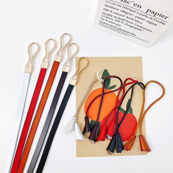 Sieviešu slaida josta ar mākslīgās ādas pušķi