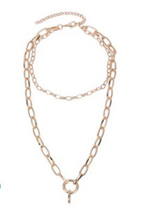 Moderna sieviešu kaklarotas tipa ķēdīte